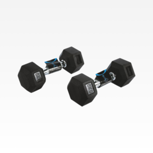 HEX RUBBER DUMBBELL